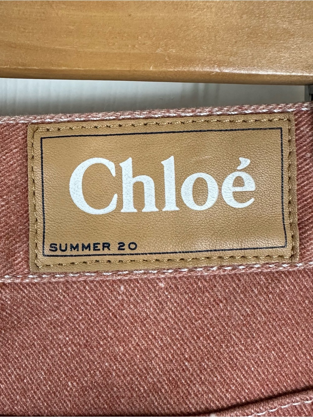 Chloé Front Pleat Wide Leg Denim Jeans - Picture 6 of 14